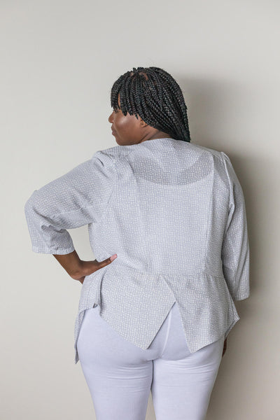 CHARLOTTE  JACKET– GREY PEBBLE